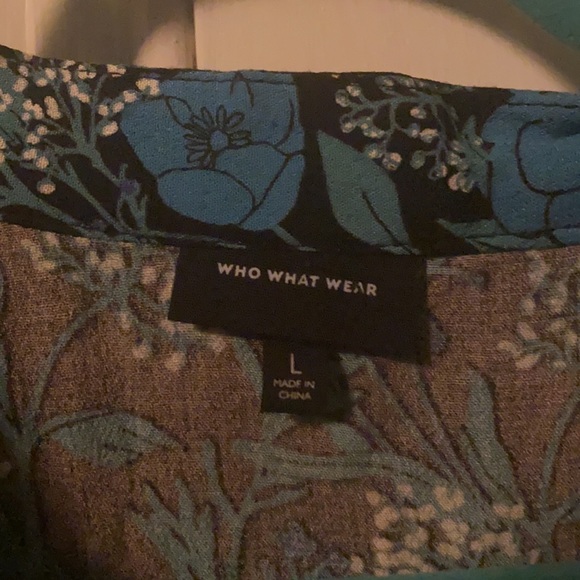 Who what wear black and blue poppy midi dress - Picture 3 of 5